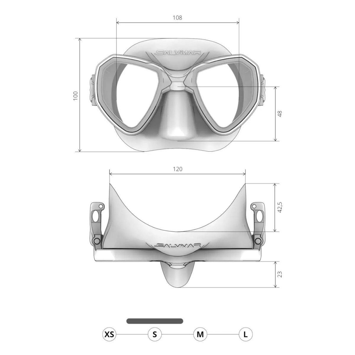 Masca Scufundari Morpheus Mid Junior Anti Fog