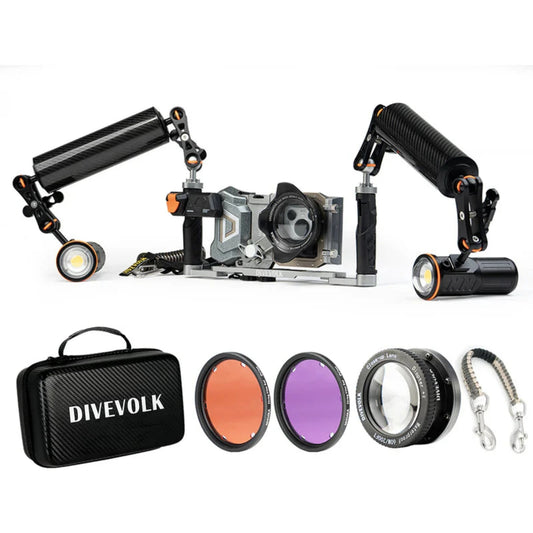 Kit foto-video underwater DIVEVOLK SeaTouch 4 Max Platinum Almighty Kit pentru smartphone