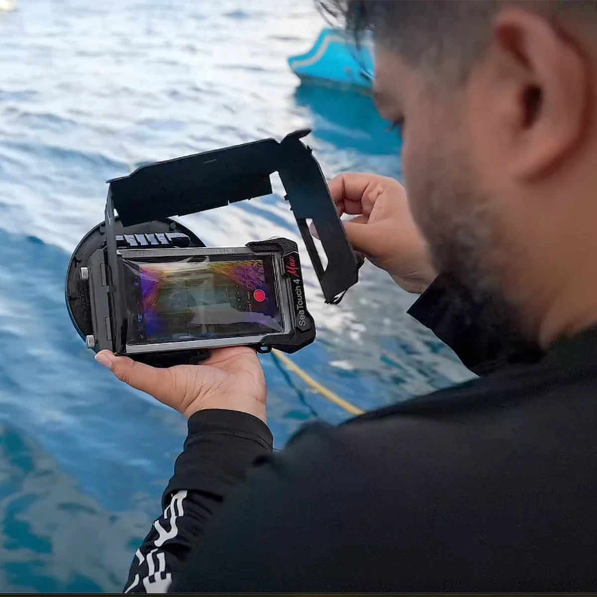 Faltbarer Sonnenschutz für Bildschirm