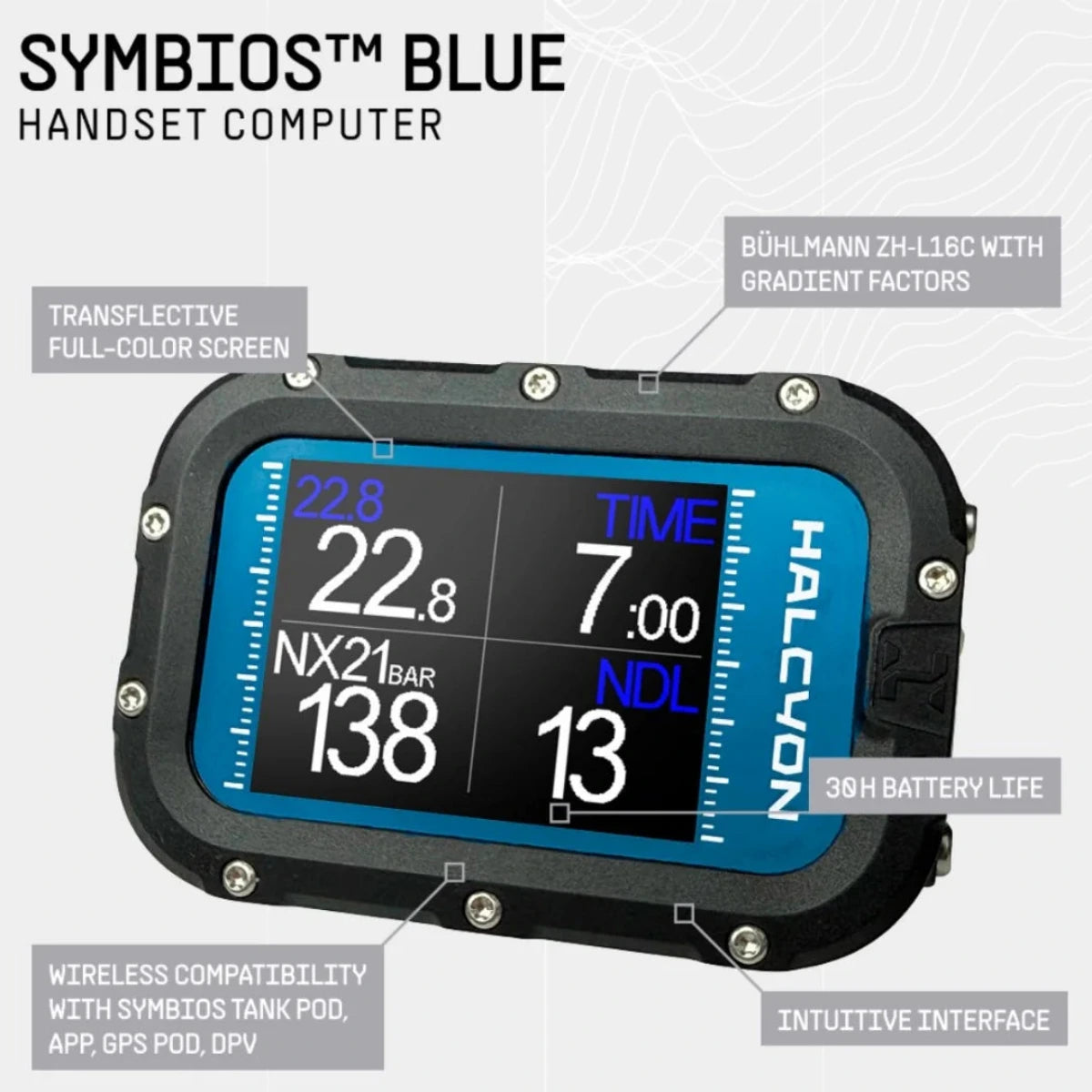 Computer Scufundari Symbios Handset Blue