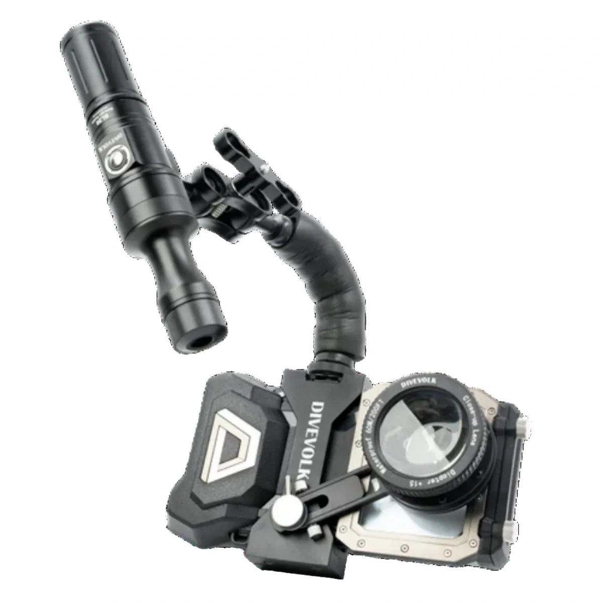 Adjustable arm with cold shoe and ball head