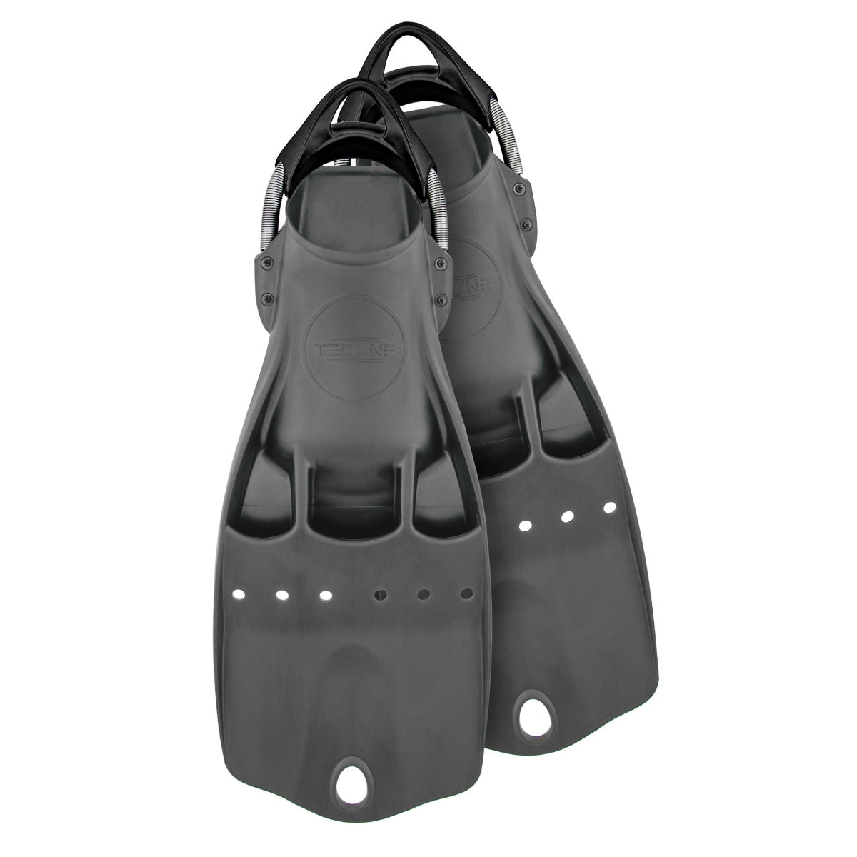 LightJet legs - positive buoyancy, with SS spring straps