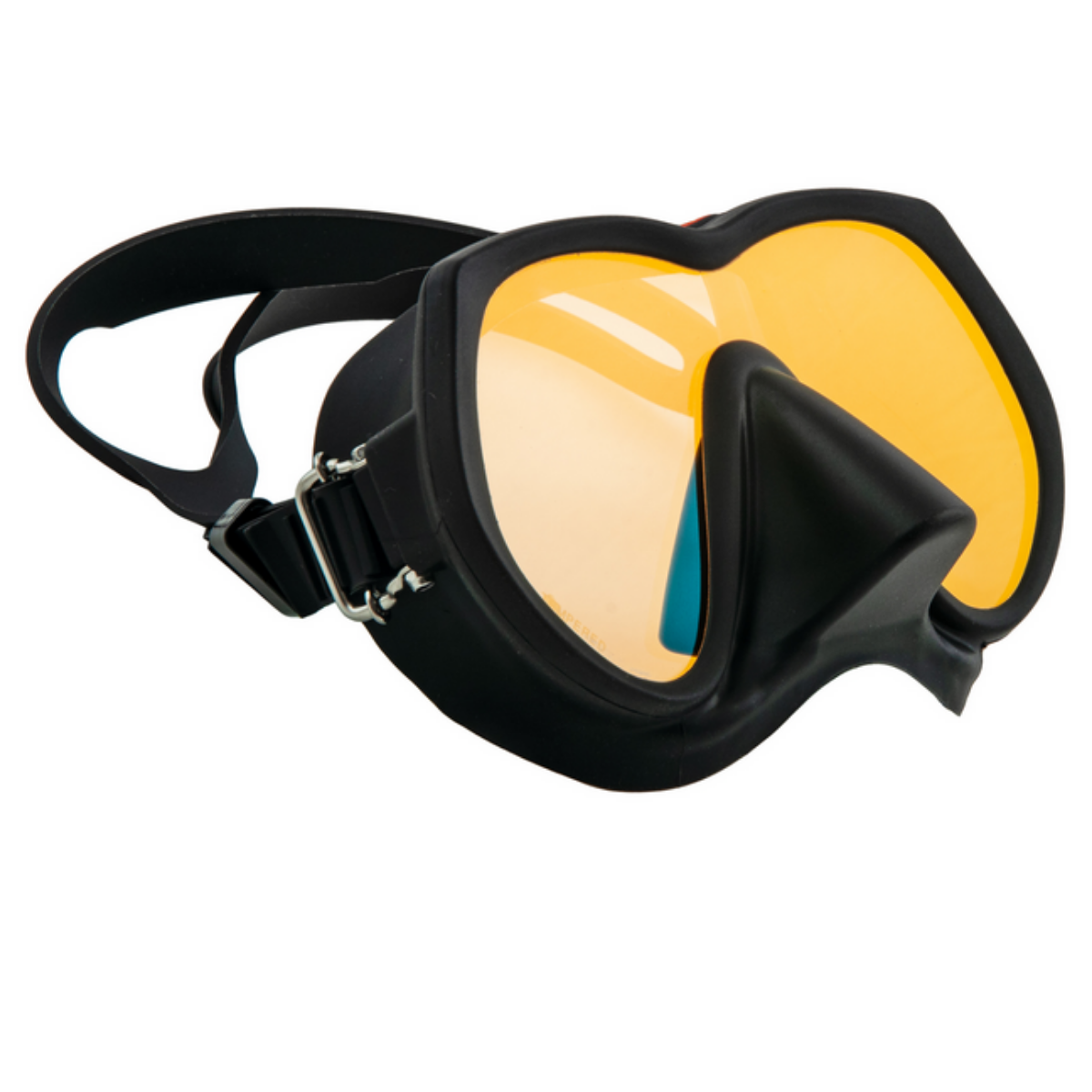 Rahmenlose Super View Tauchmaske, leuchtend gelb