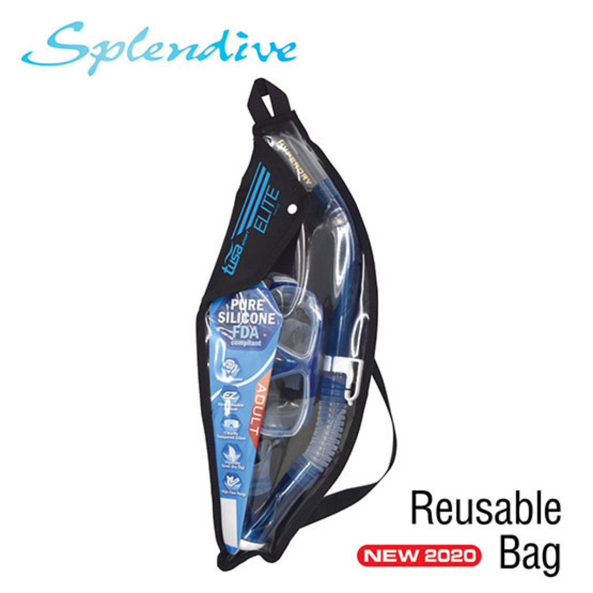 Set Masca & Snorkel Splendive Adult