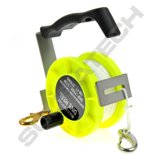 Reel Scufundari Plastic 50m cu Maner Aluminiu