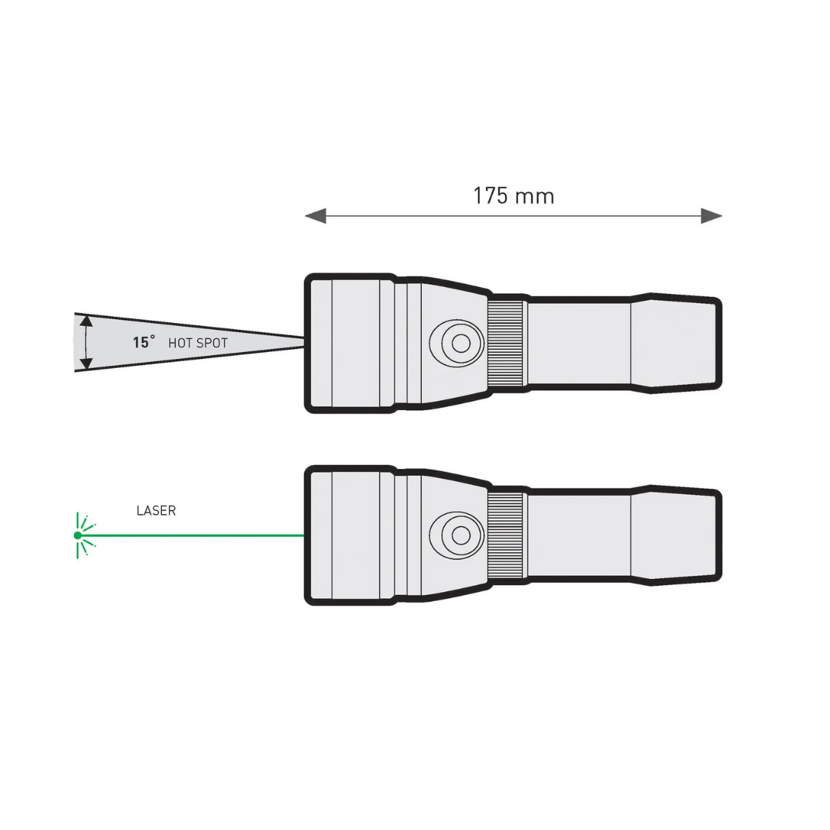 Lanterna Scufundari 25LR Laser