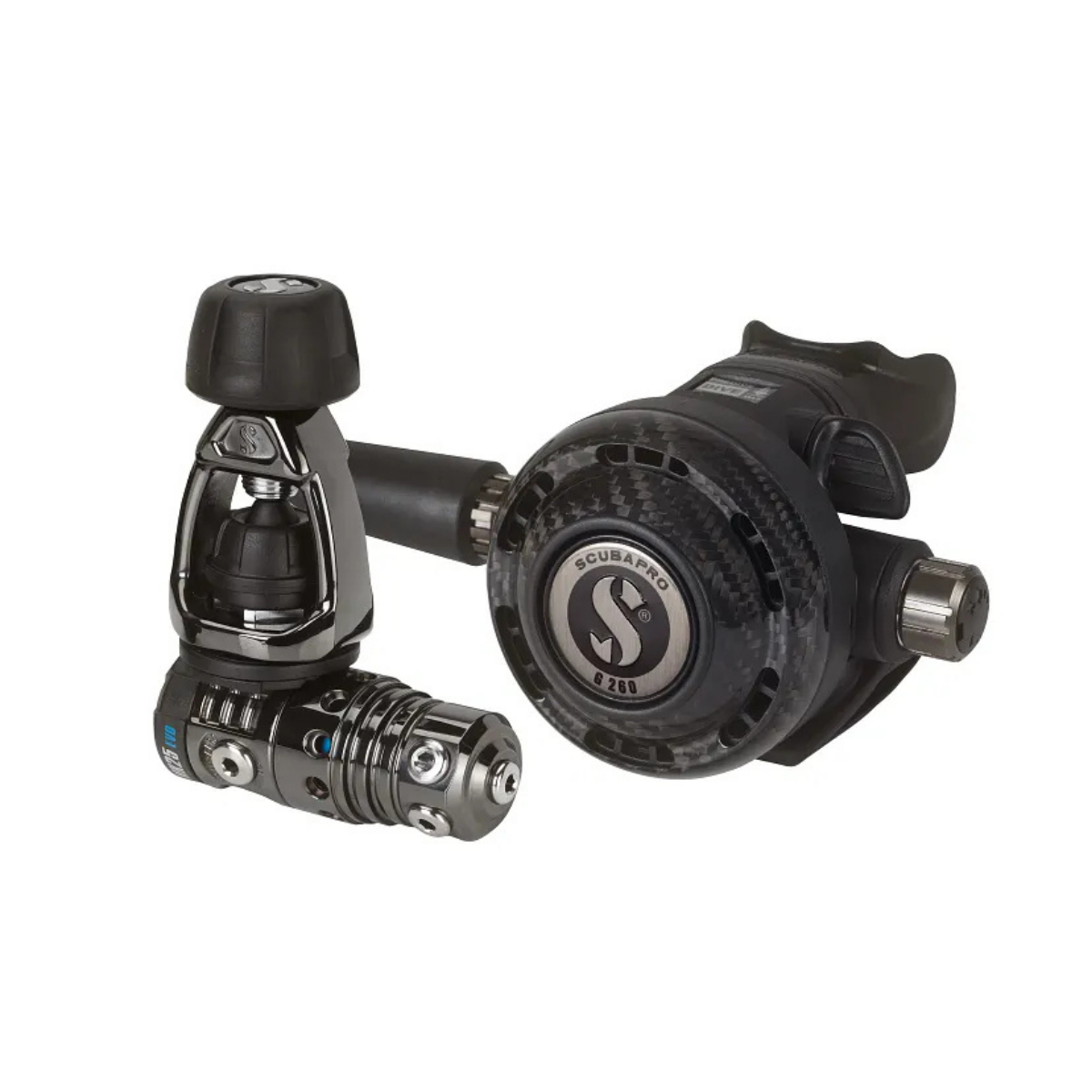 Set regulator MK25 EVO Black Tech/G260 Carbon Black Tech