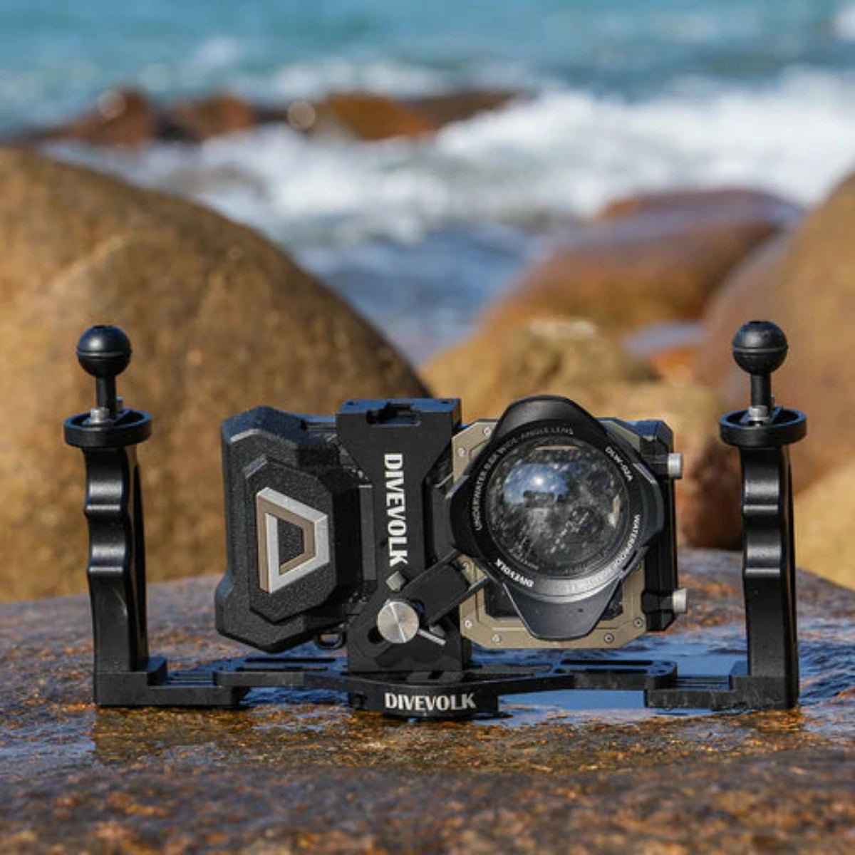 Doppelgriffhalterung für Unterwassergehäuse