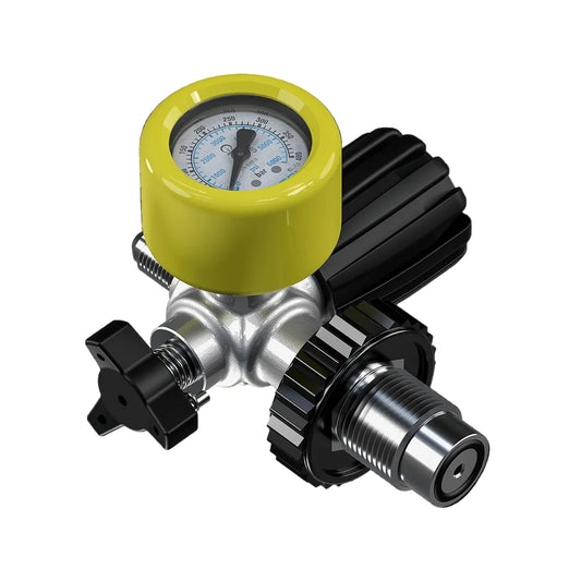 Conexiune butelie DRV DIN 232 bar cu manometru