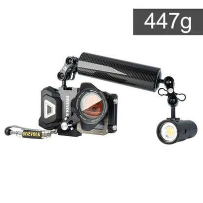 Floating arm for underwater photography