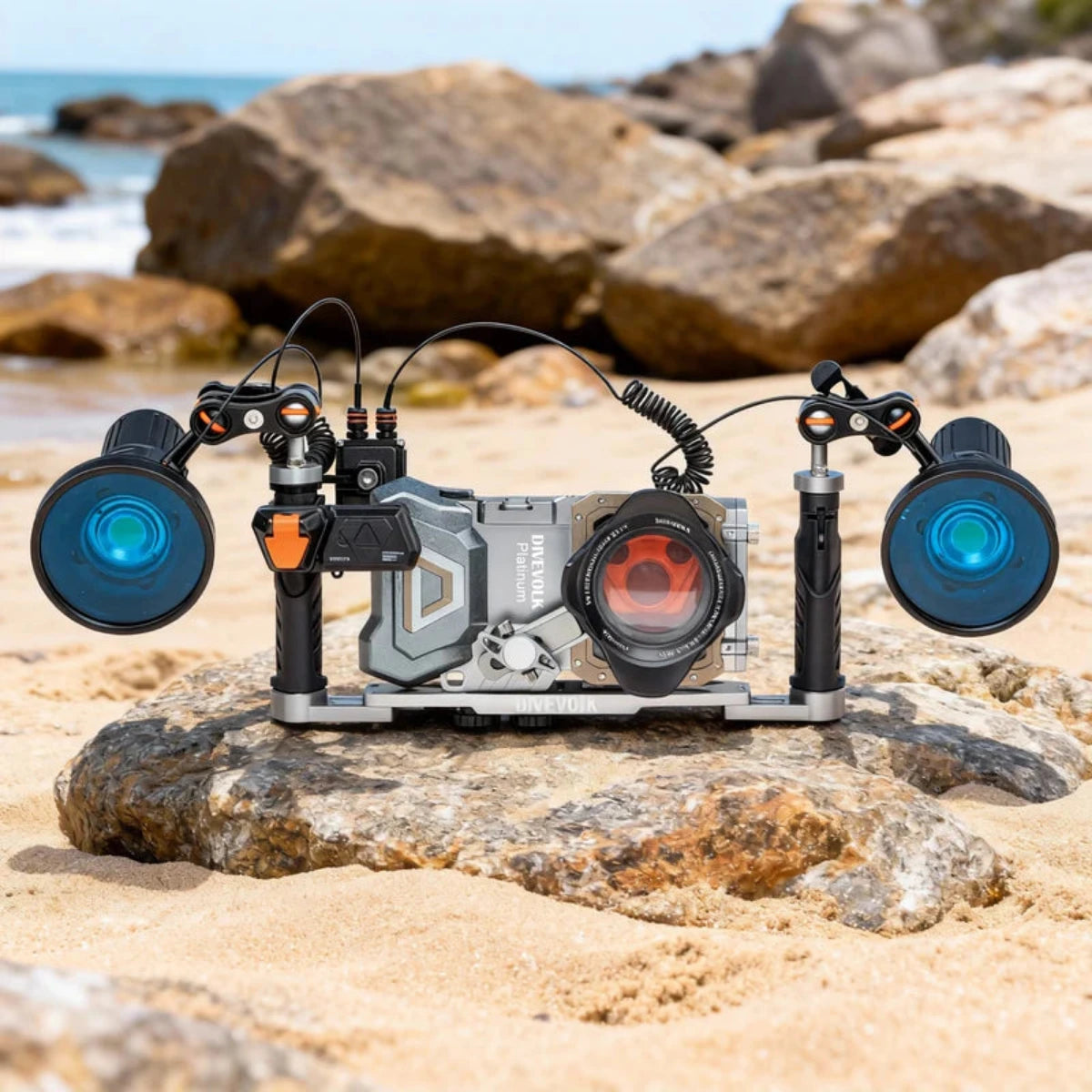 Kit foto-video underwater DIVEVOLK SeaTouch 4 Max Platinum Deep Dive Kit pentru smartphone
