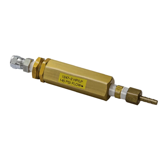 Limitator debit HP/LP pentru analizor