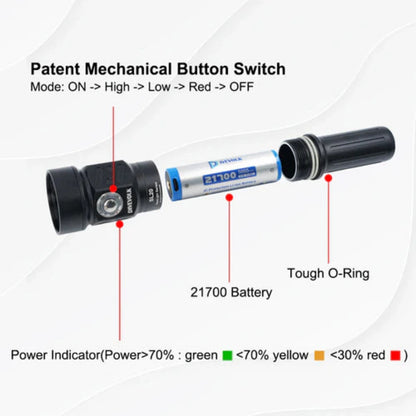Batterie für SL20 Taucherlampe (21700)