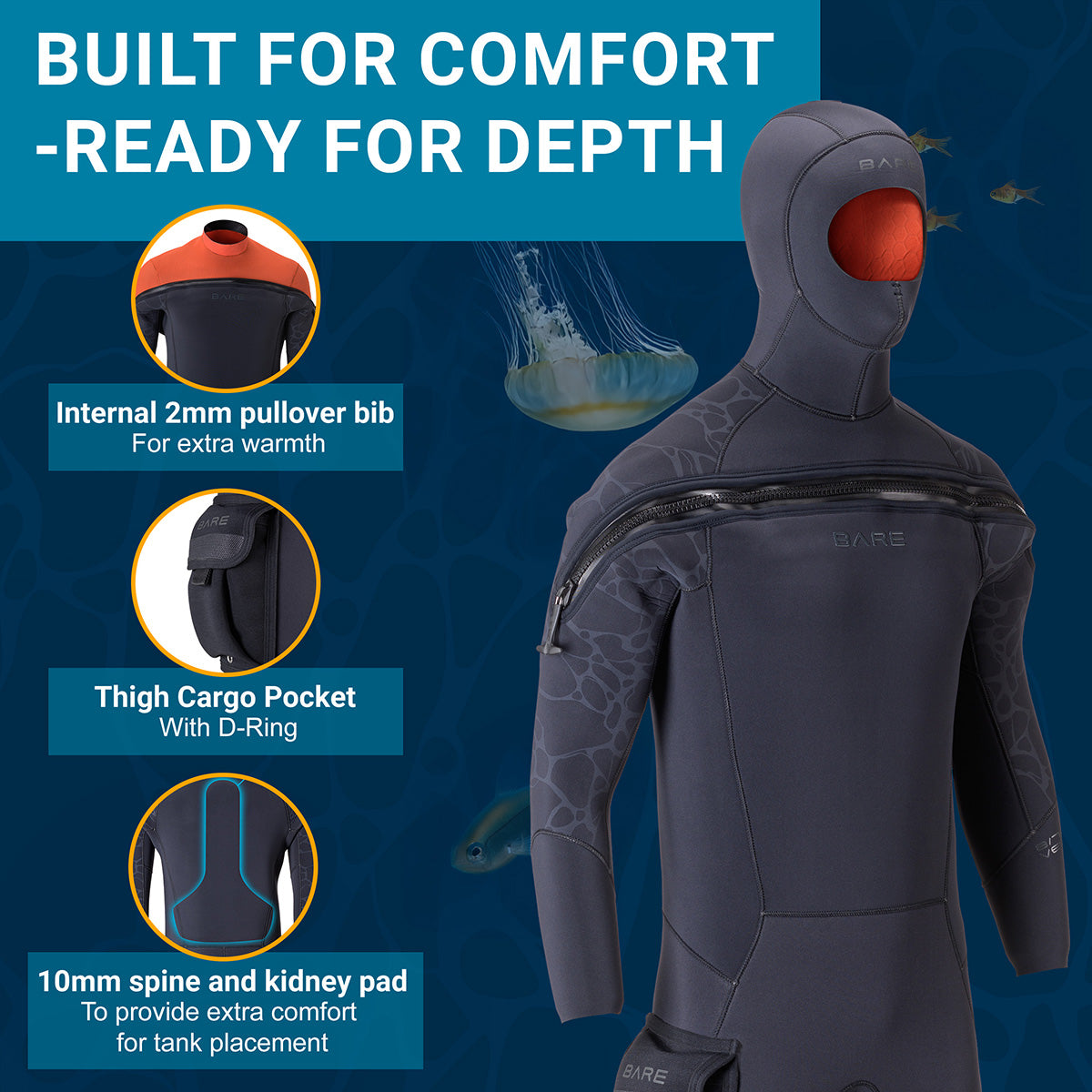 Costum Neopren Velocity Ultra 2.0 Semi Dry - Man