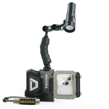 Adjustable arm with cold shoe and ball head