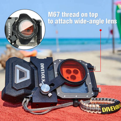 Unterwassergehäuse mit OCEAN KIT SeaTouch 4 Max Plus