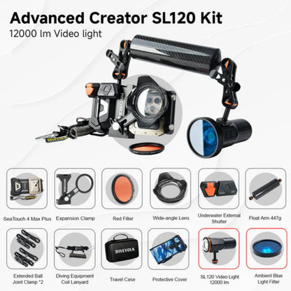 Carcasă subacvatică cu KIT ADVANCED CREATOR SeaTouch 4 Max Plus