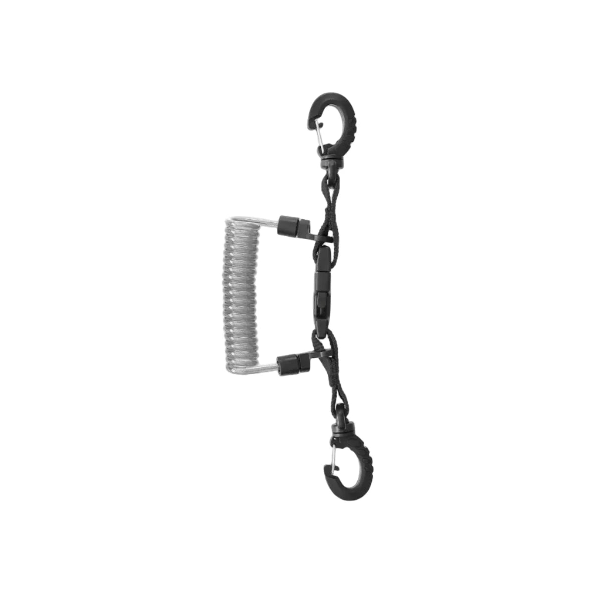 Edelstahl-Spiral-Schlüsselband mit Ring 