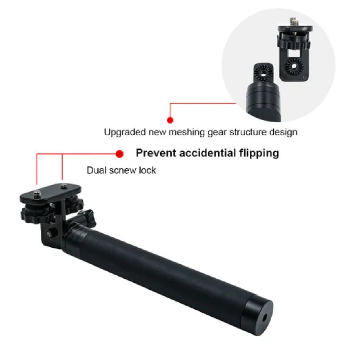 Dual Lock selfie stick for SeaTouch 4 Max underwater housing